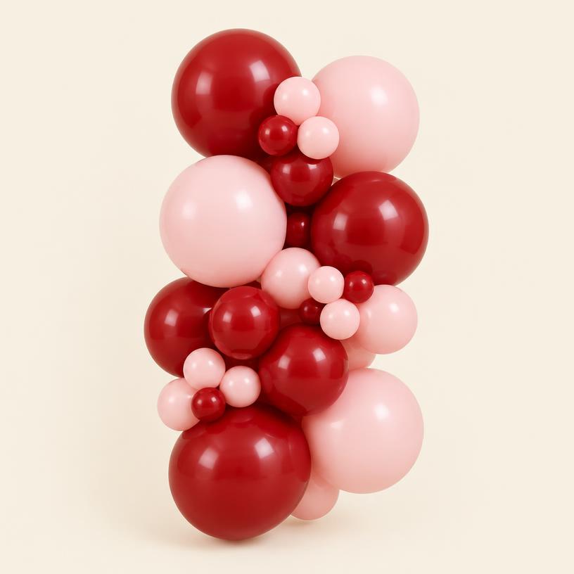 Cherry & blush balloon kit